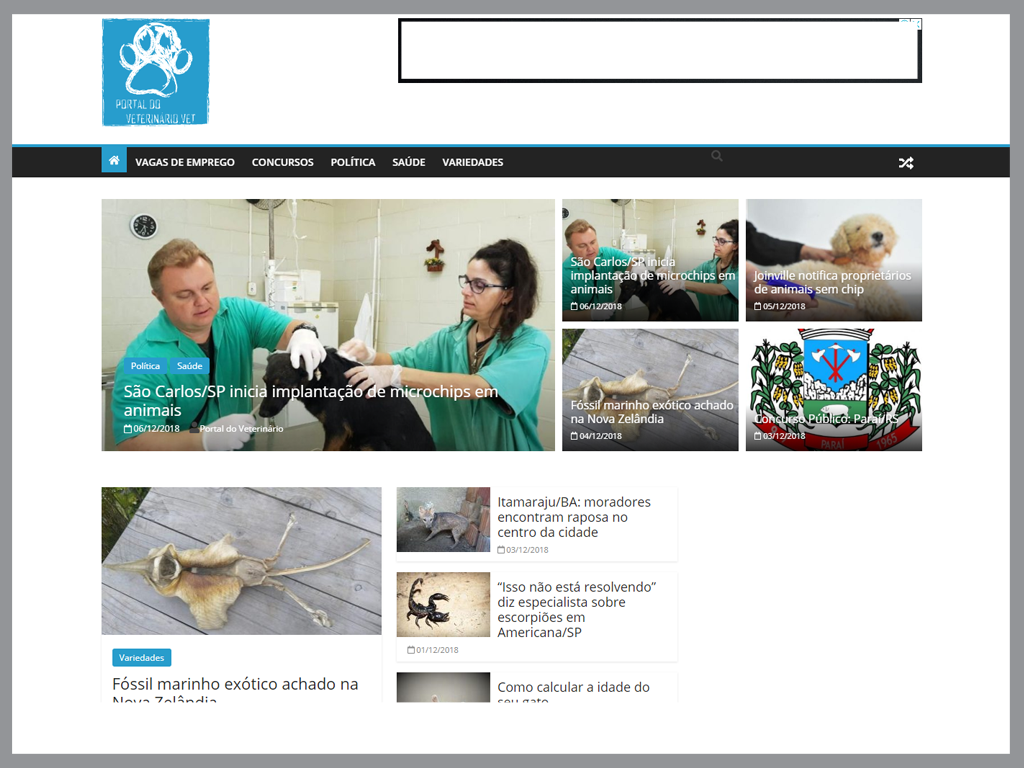Thumbnail da homepage do site veterinario.vet